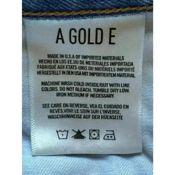 AGOLDE Womens Riley High Rise Straight Crop Jeans Size 29 Light Wash - Picture 11 of 11